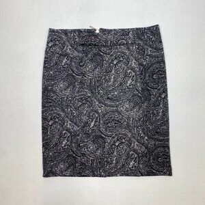 MICHAEL Michael Kors Black White Paisley Skirt